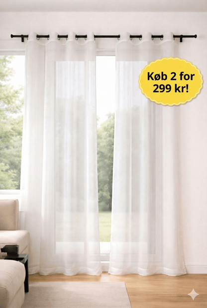 Premium Bløde Sheer Gardiner Nordisk Design Nord Interior