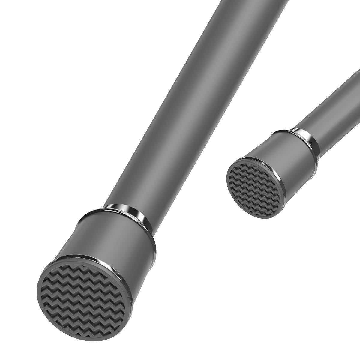 silvr gardintstang uden boring ø32mm - nem montering