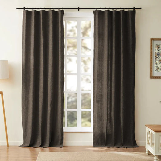 Nordic Shadow Mørklægningsgardin - Mørkebrun 132x215 cm