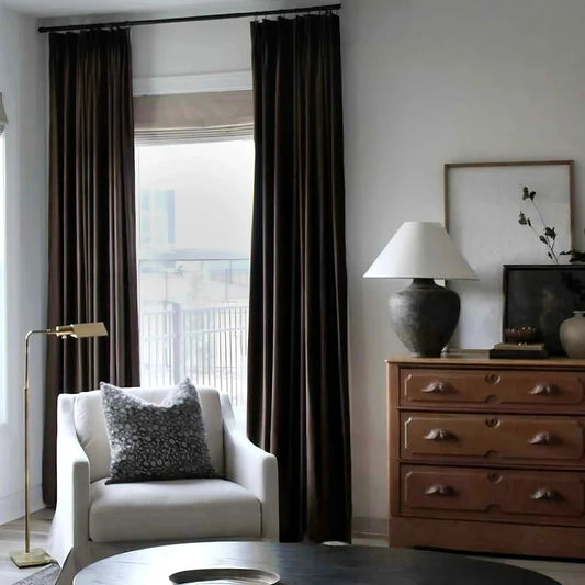 Eclipse Mørklægningsgardin - Mørkebrun 132x215 cm