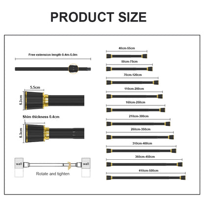 SILVR Gardintstang uden Boring Ø32mm - Nem Montering