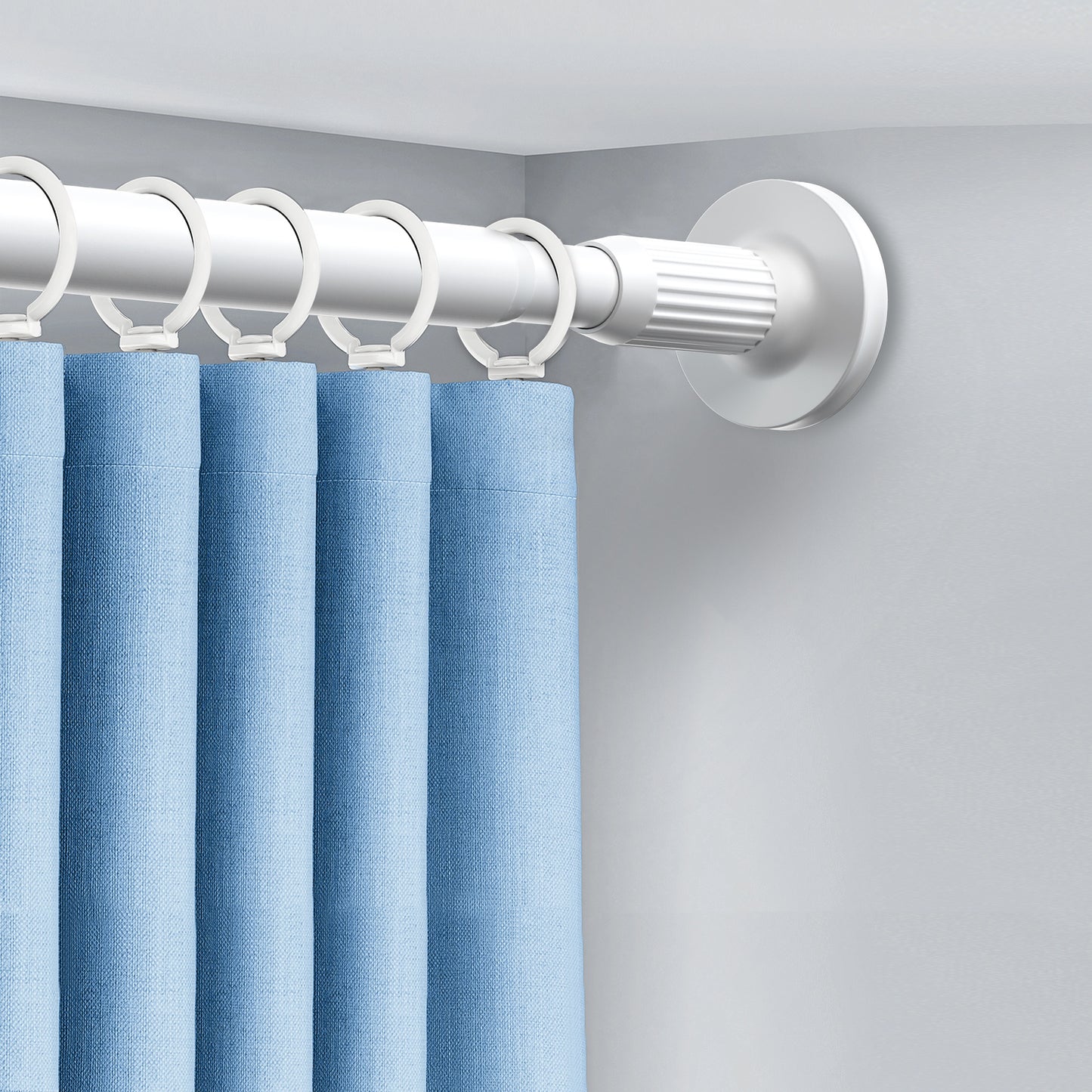 fjor gardintstang uden boring ø25mm - nem montering