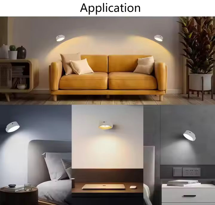 magnetiske genopladelige touch væglamper. trådløse led væglamper med bevægelsessensor.