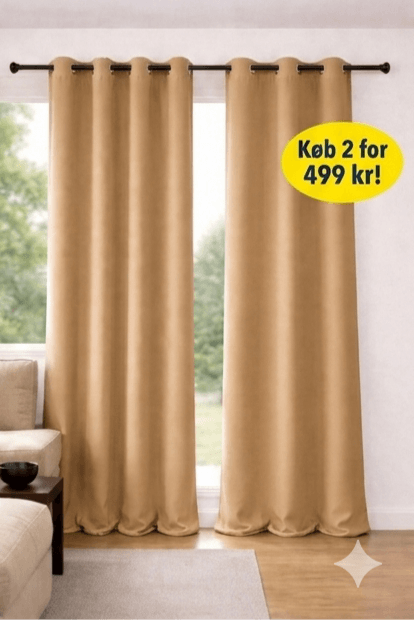 Premium Nordic Shadow Mørklægningsgardin